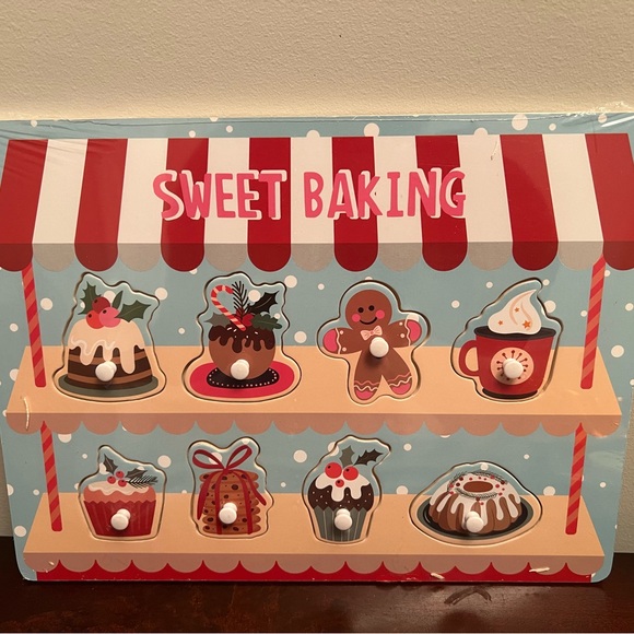 Christmas and Baking Themed Wooden Puzzles - Picture 3 of 3